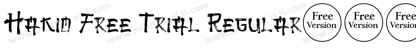 Hakio Free Trial Regular字体转换